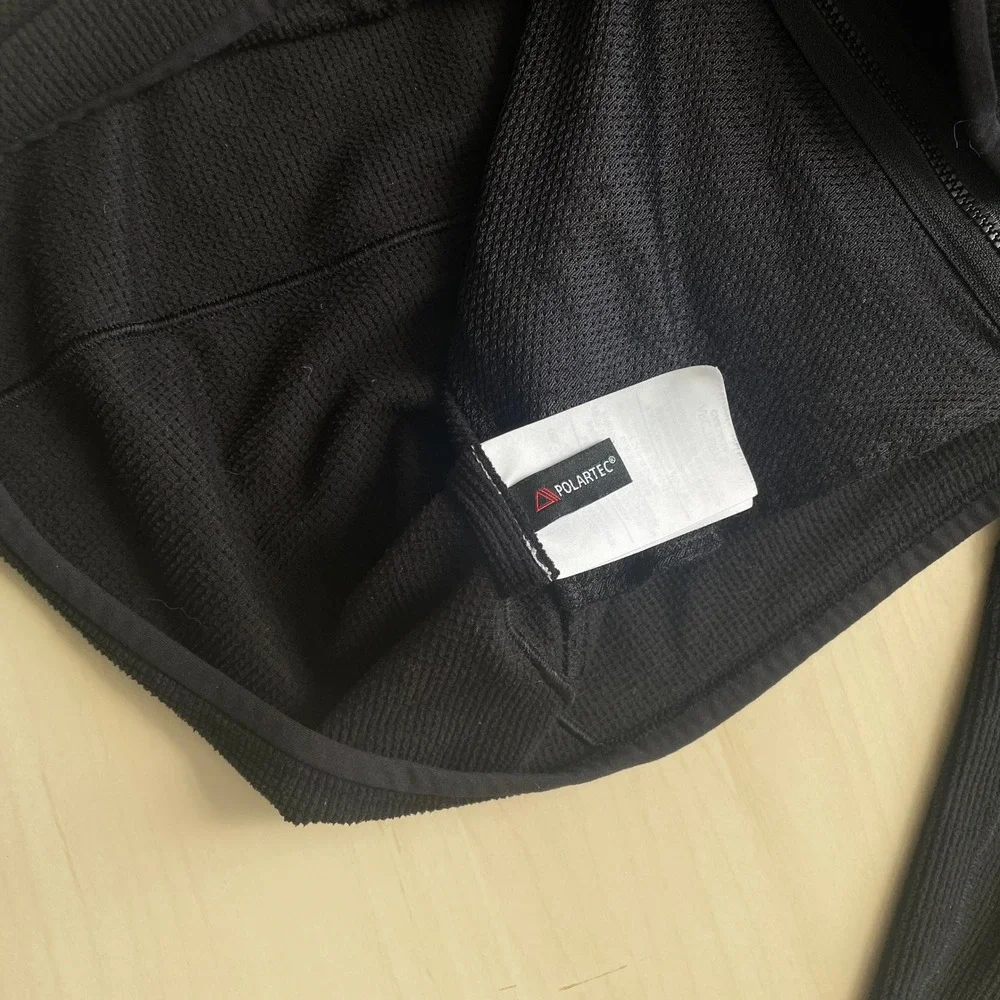 Arcteryx Women's Delta LT Jacket Zip Neck Pullover Black Waffle Grid Size Small - Picture 11 of 16